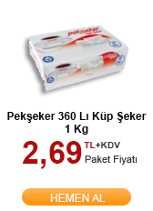 Pekşeker 360 Lı Küp Şeker